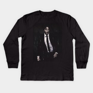 John Wick Minimal Kids Long Sleeve T-Shirt